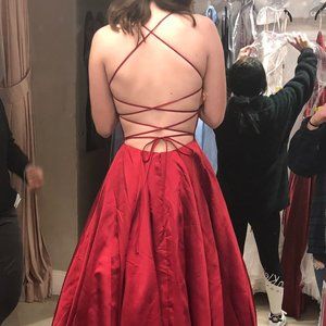 Jovani Burgandy Prom Dress Size 2